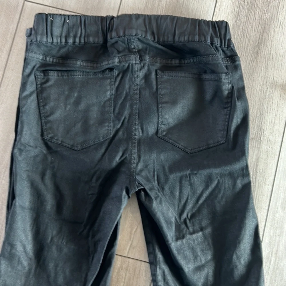 Madewell skinny skinny wax coated pull on jeans size 27